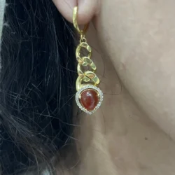 نیم ست طلا عقیق HS423