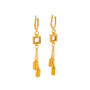 گوشواره طلا حلقه ای پیچ E475
