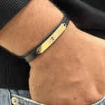 دستبند طلا چرم لیام CM312