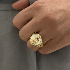 انگشتر طلا مردانه روم R637