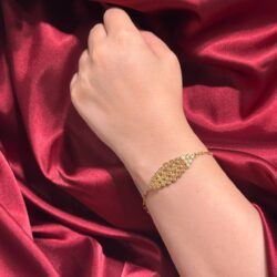 دستبند طلا زنجیری زنانه B569