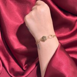 دستبند طلا زنجیری زنانه B570