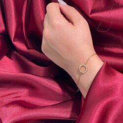 دستبند طلا زنجیری زنانه B572