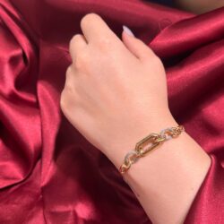 دستبند طلا زنجیری زنانه B573