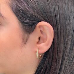 گوشواره طلا حلقه ای فندی E675