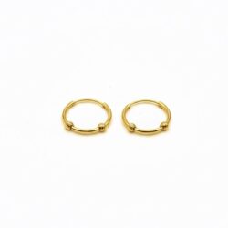 گوشواره طلا حلقه ای البرنادو متوسط E865