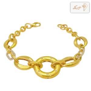 دستبند طلا زنانه چاوان ایینه ای B416