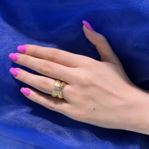 انگشتر طلا آس مدل پاپیون R961