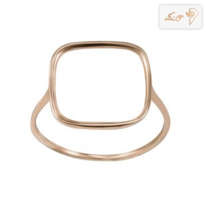 انگشتر طلا مینیمال مربع تو خالی R142