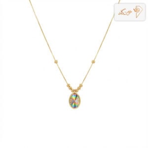 گردنبند طلا آویز طلوع رنگی CH637
