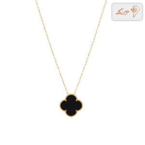 گردنبند طلا آویز ونکلیف مشکی CH643