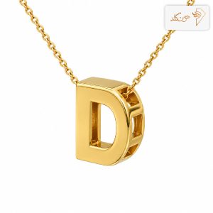 پلاک طلا حرف سه بعدی D D001