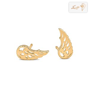 گوشواره طلا زنانه میخی بال E640
