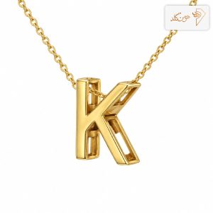 پلاک طلا حرف سه بعدی K K001