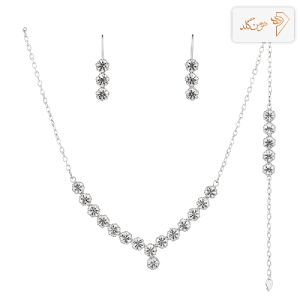سرویس طلا زنانه تراش طرح گل S434