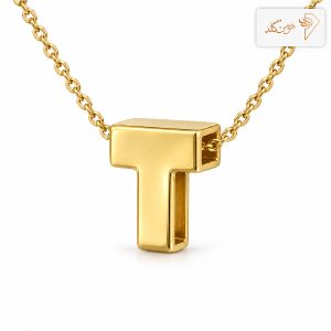 پلاک طلا حرف سه بعدی T T001