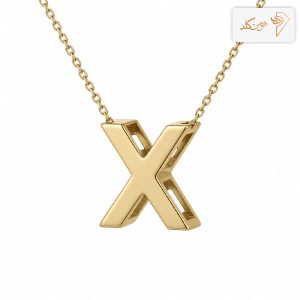 پلاک طلا حرف سه بعدی X X001