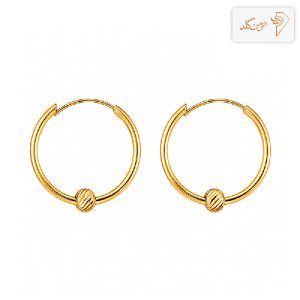 گوشواره طلا حلقه ای البرنادو سوپر E151