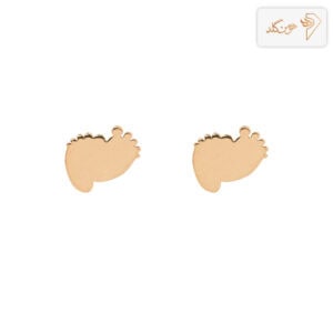 گوشواره طلا میخی رد پا E312