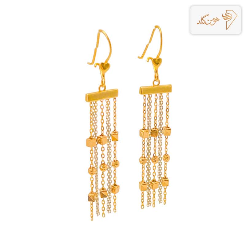 گوشواره طلا آویز زنانه E459