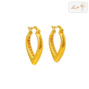 گوشواره طلا حلقه ای بیضی E478