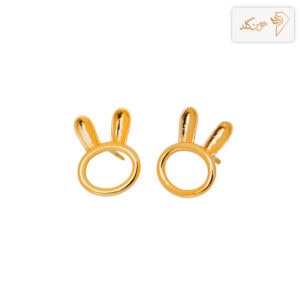 گوشواره طلا میخی خرگوش E503