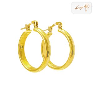 گوشواره طلا آیینه ای کوچک E510