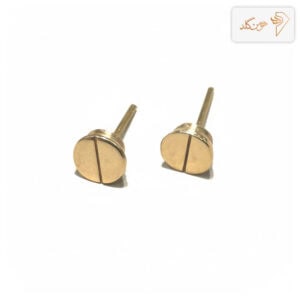 گوشواره طلا میخی پیچ E678