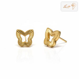 گوشواره طلا میخی پروانه E705