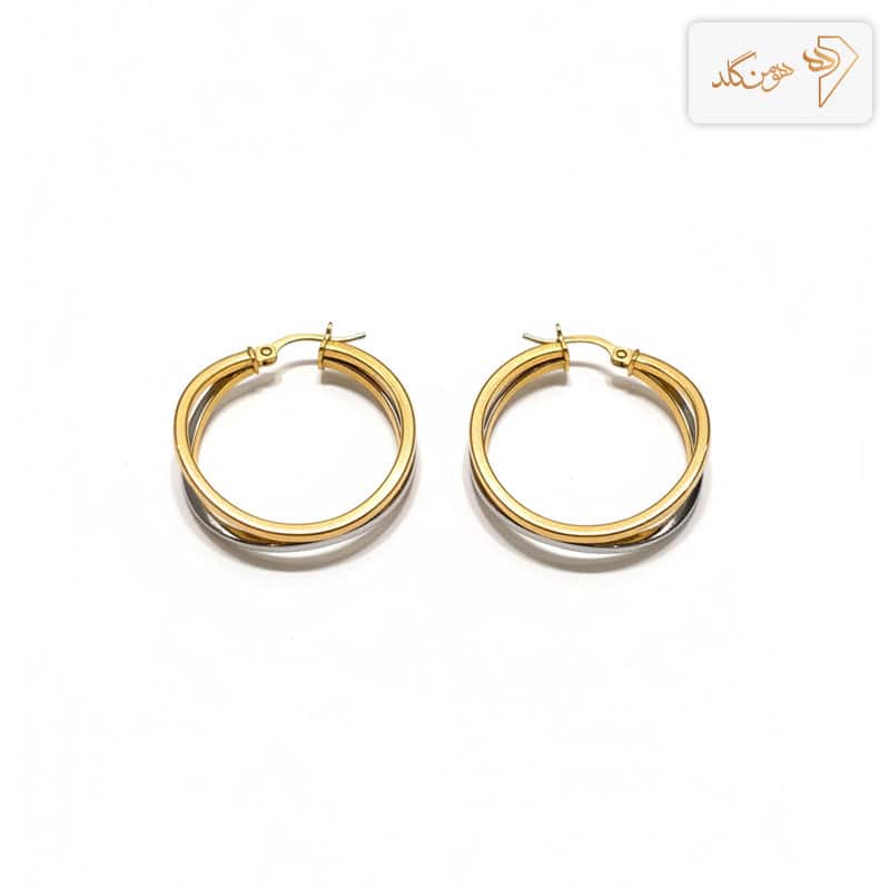 گوشواره طلا حلقه ای E715