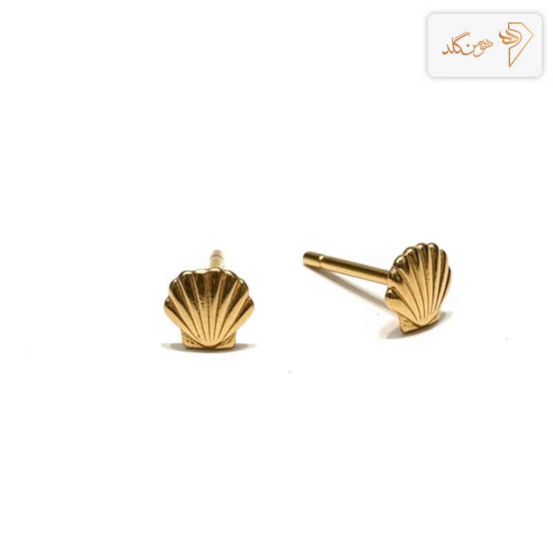 گوشواره طلا میخی صدف E723