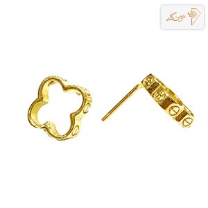 گوشواره طلا میخی ونکلیف تو خالی E729