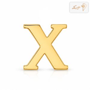 پلاک طلا حرف سه بعدی X X001