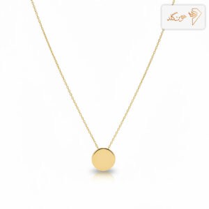 گردنبند طلا دایره سه بعدی لارج N75
