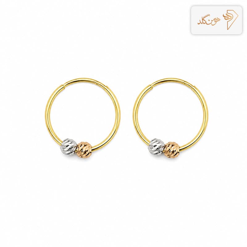 گوشواره طلا حلقه ای البرنادو E30