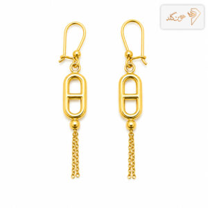 گوشواره طلا آویز تیفانی E773
