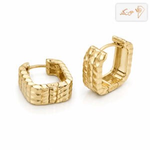 گوشواره طلا حلقه ای مربع E781