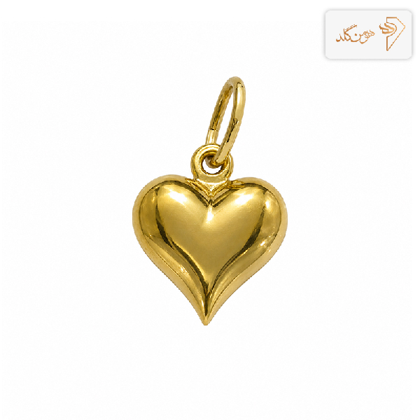 پلاک طلا سه بعدی قلب حس M103