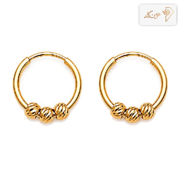 گوشواره طلا حلقه ای البرنادو کوچک E187