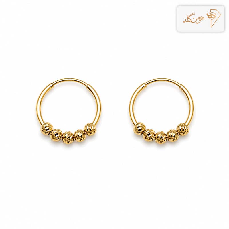گوشواره طلا حلقه ای البرنادو E29