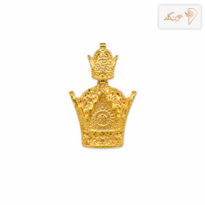 پلاک طلا تاج پهلوی M775