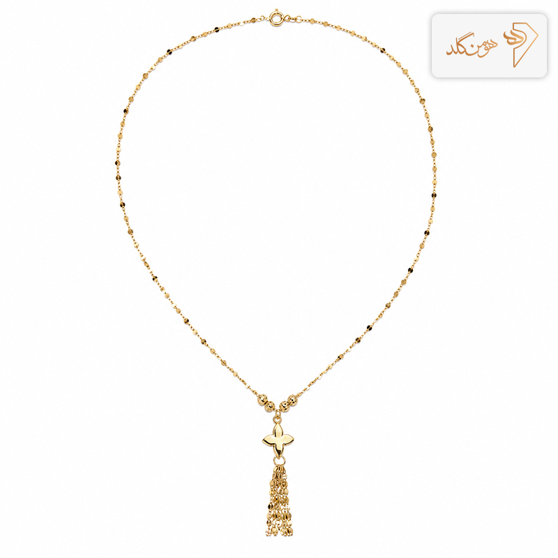 گردنبند طلا شرابه ای روبرتو CH658