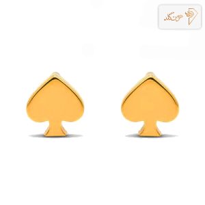 گوشواره طلا میخی پیک آینه ای E161