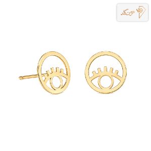 گوشواره طلا میخی چشم E807