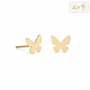 گوشواره طلا میخی پروانه E801