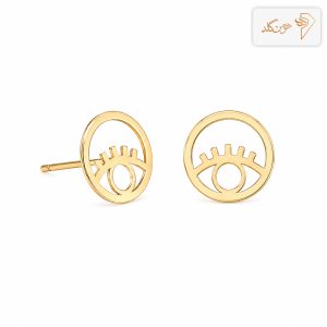 گوشواره طلا میخی چشم E807