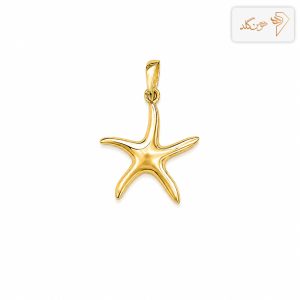 پلاک طلا ستاره دریایی مینیمال M802