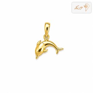 پلاک طلا دلفین مینیمال M805