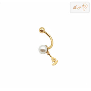 پیرسینگ طلا ناف مروارید P009