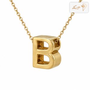 پلاک طلا حرف سه بعدی B B001